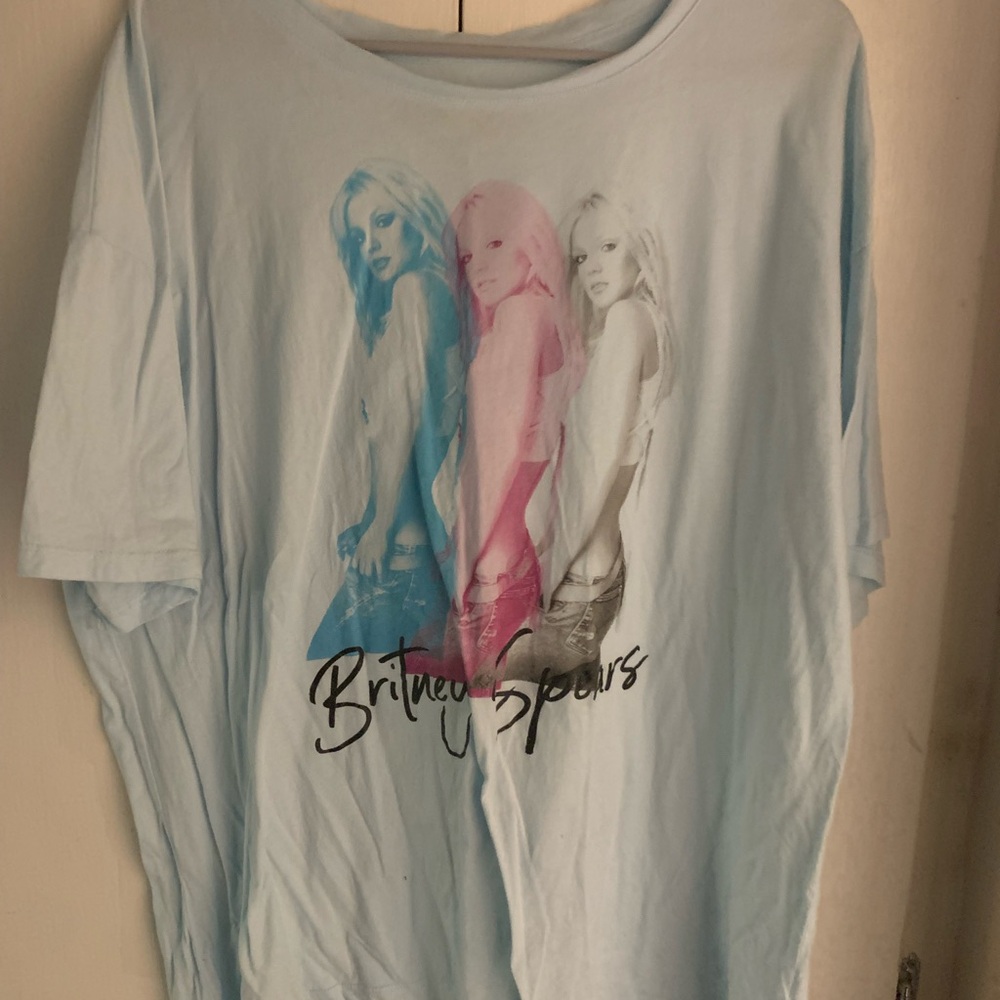 Britney Spears Graphic Tee - Light Blue